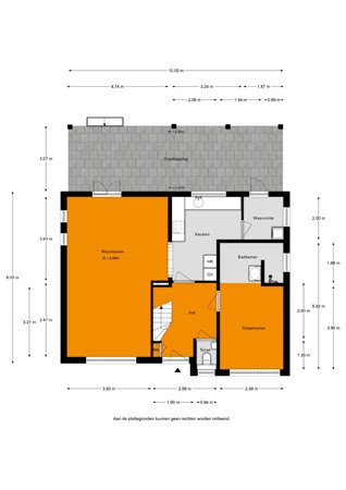 Floorplan - Veerstraat 7, 2377 AK Oude Wetering